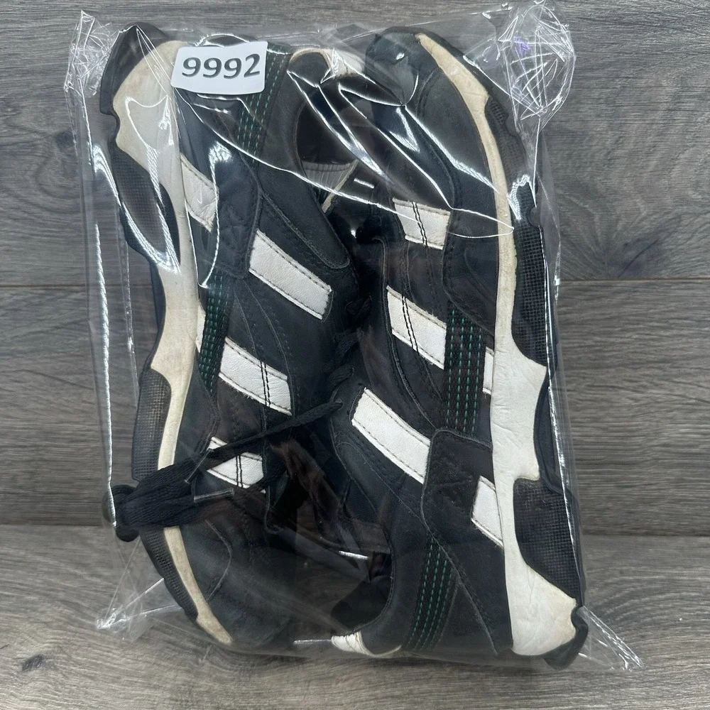 Adidas Indoor Turf Soccer Shoes Men Size 8 Black Vintage 087225 Low Top Sneaker